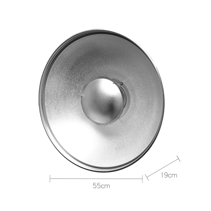 Beauty Dish 55Cm - Parabole de beauté argentée 55 cm