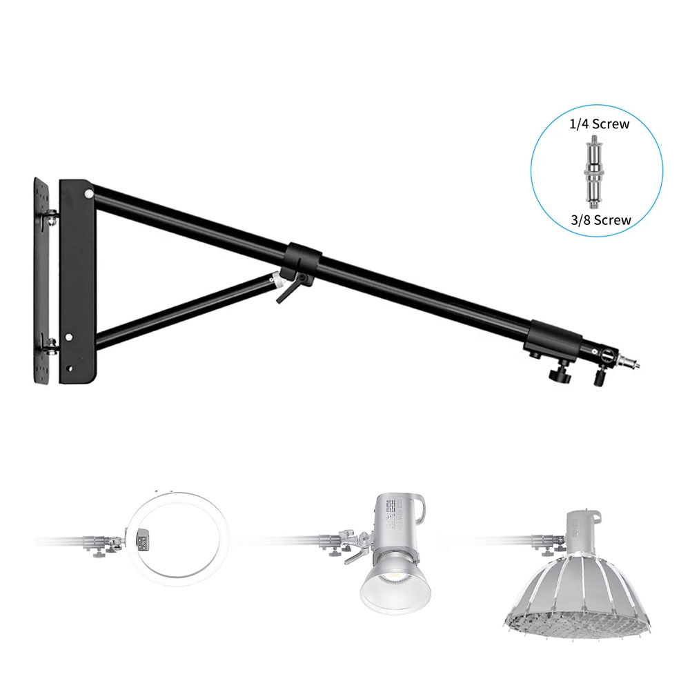 Photography Lighting System - 100/135/ 170 cm montage mural bras