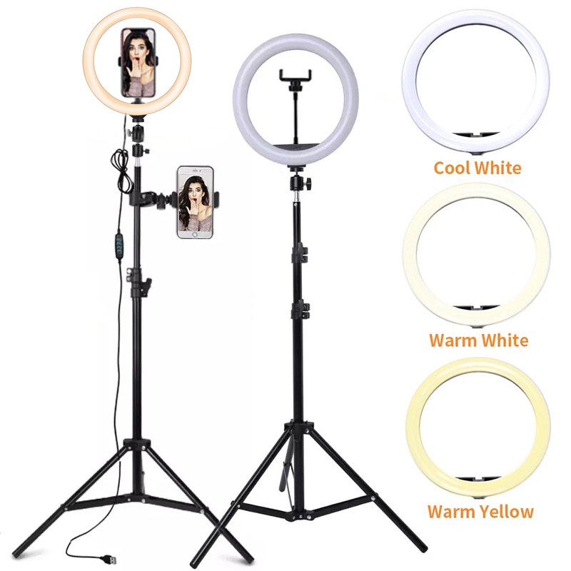 Makeup Photography Lighting - Anneau lumineux LED pour selfie, 6/10/12