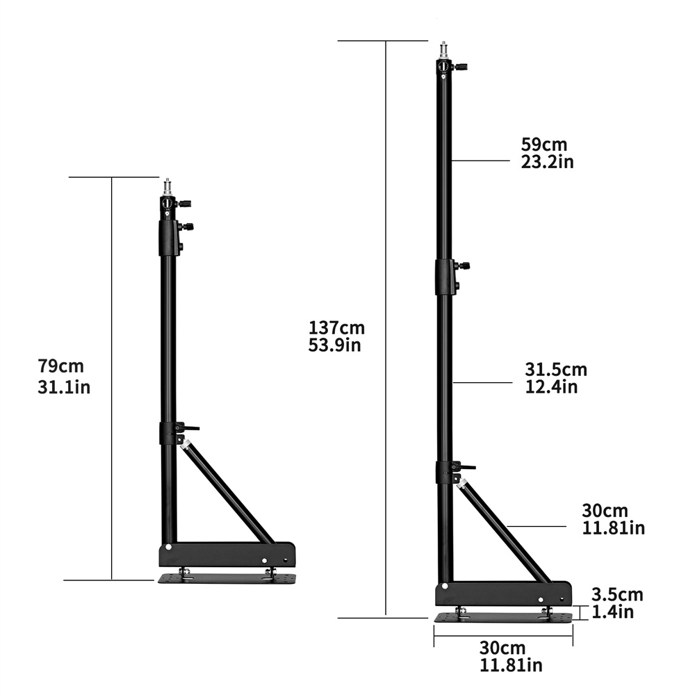 100/135/ 170 cm montage mural  - Photography Lighting System avis et prix