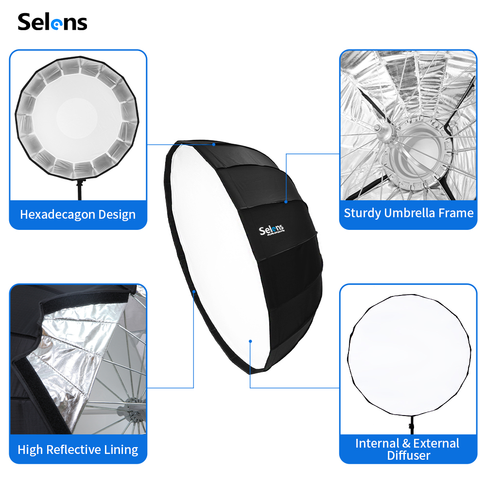 Selens-Parapluie Radar Softbox - Beauty Dish 55Cm avis et prix
