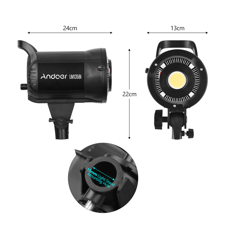 Andoer LM135Bi Portable LED ph - Photography Lighting System avis et prix