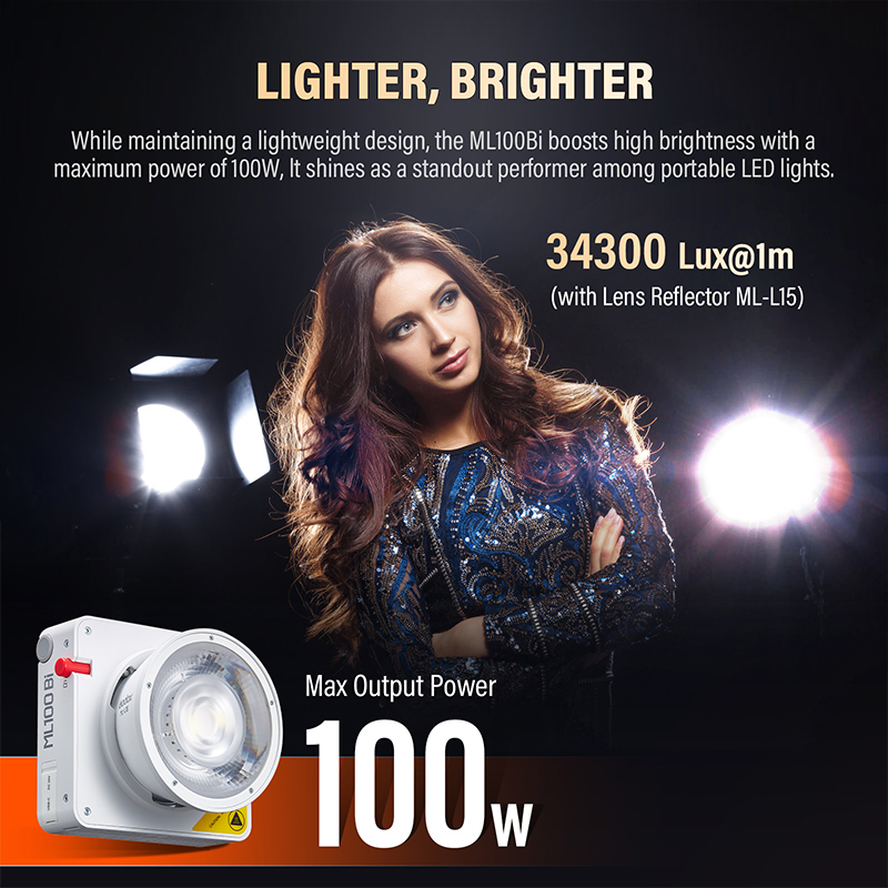 Godox ML100Bi/ML100R lumière L - Photography Lighting System avis et prix