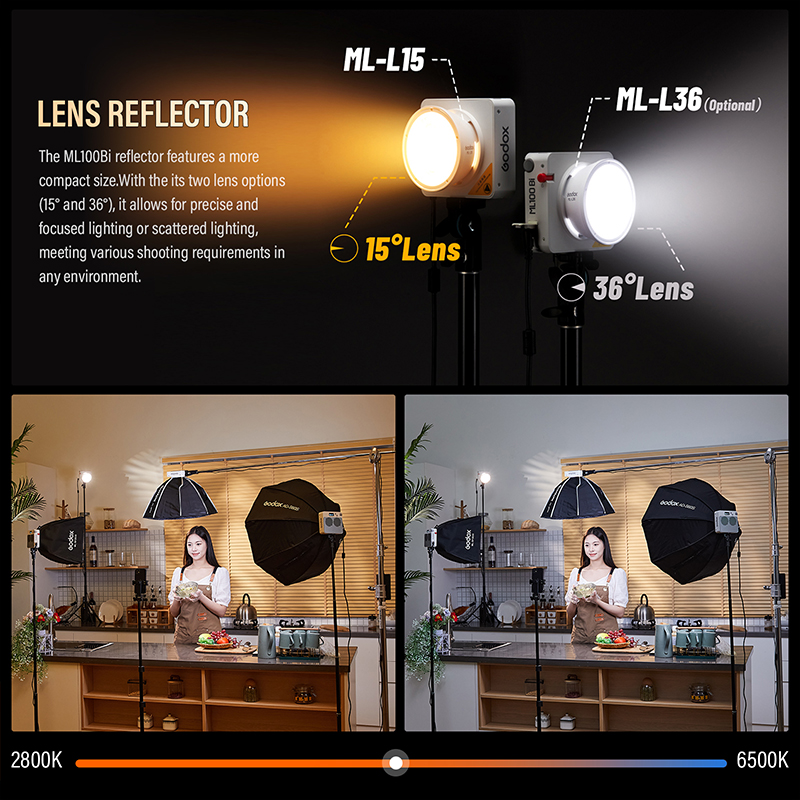 Godox ML100Bi/ML100R lumière L - Photography Lighting System avis et prix