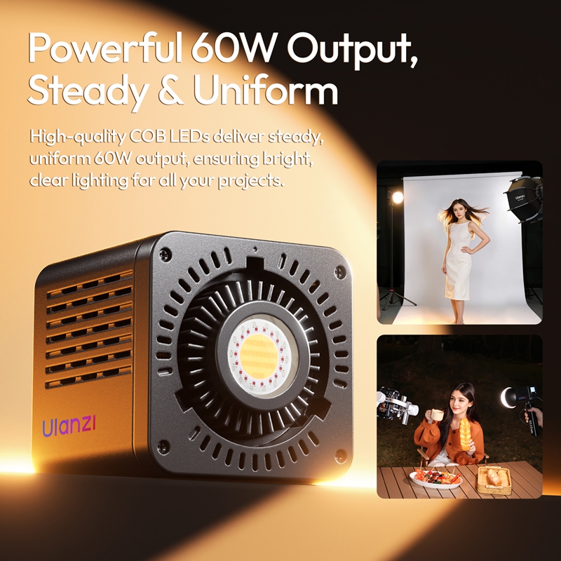 Ulanzi C60 RGB Portable 60W CO - Photography Lighting System avis et prix
